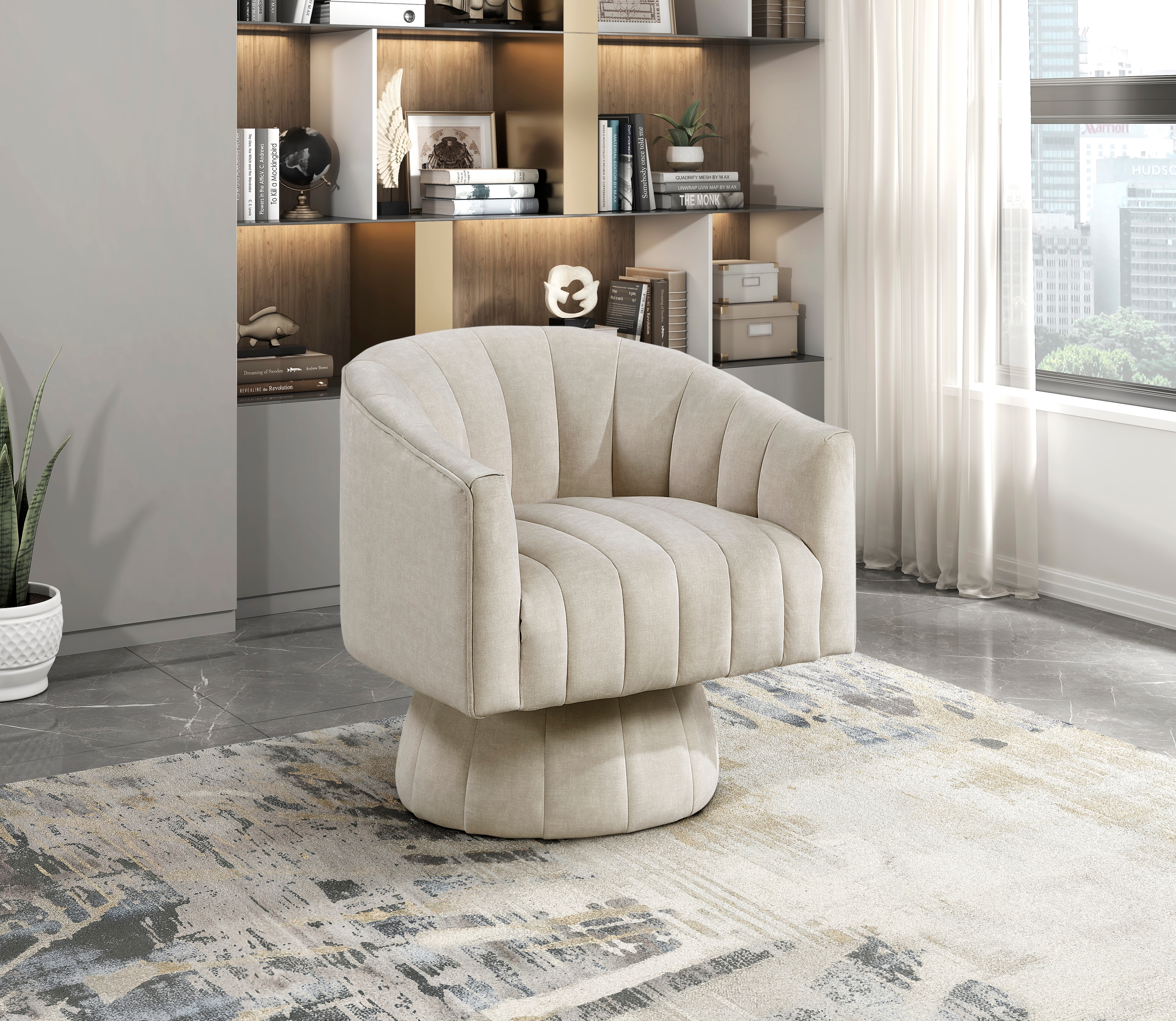 Homelegance Bristol Swivel Accent Chair