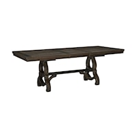 Rustic Dining Table with Extension Leaf
