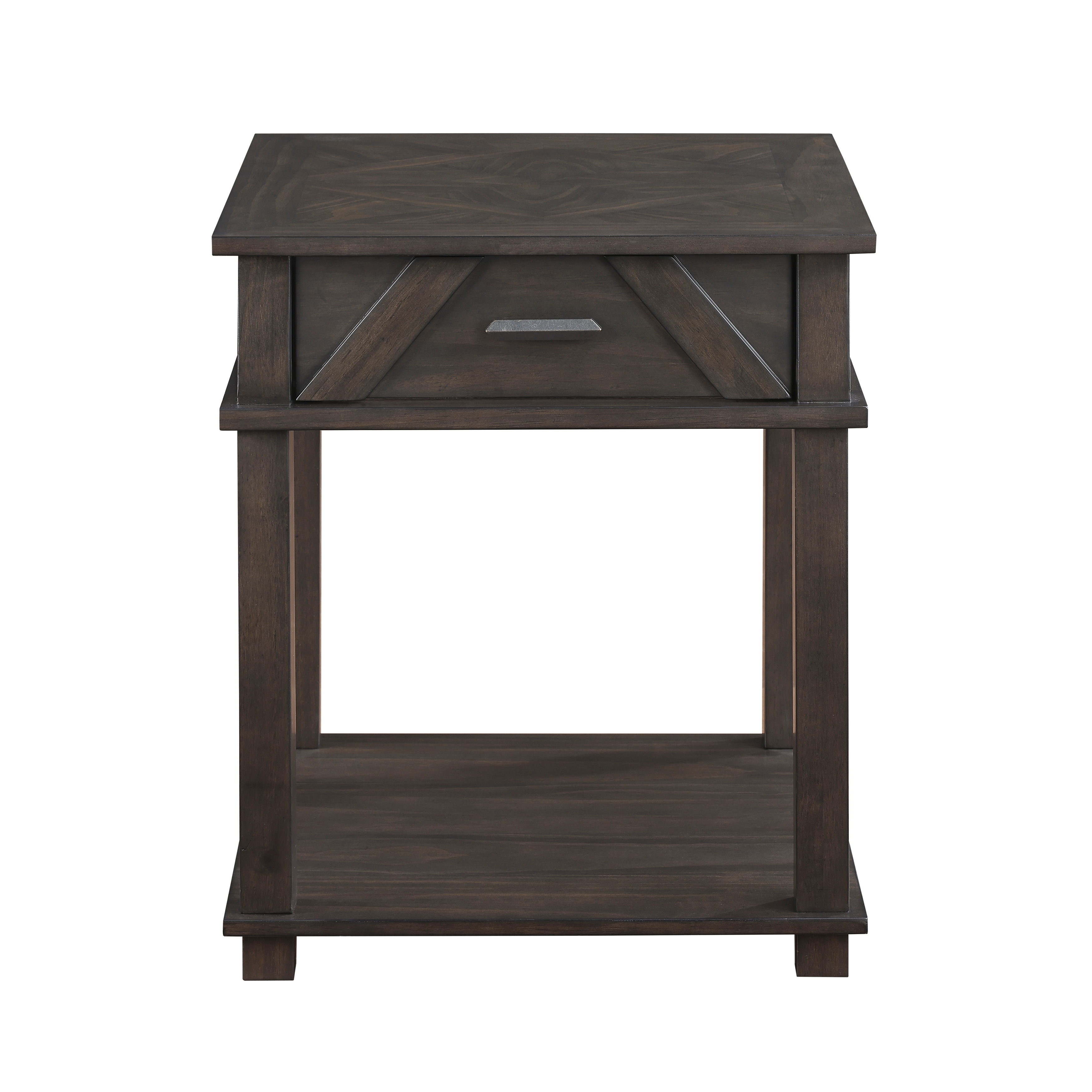 Homelegance Lakeside Single-Drawer End Table w/Lower Shelf