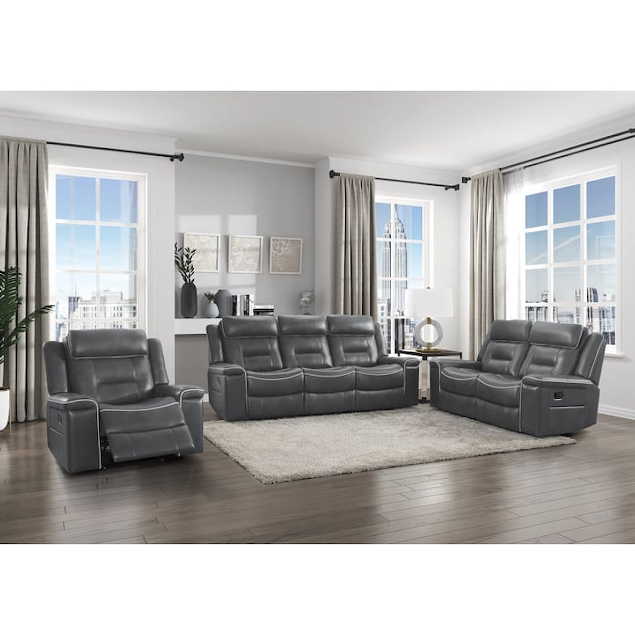 Homelegance Darwan Lay Flat Reclining Sofa