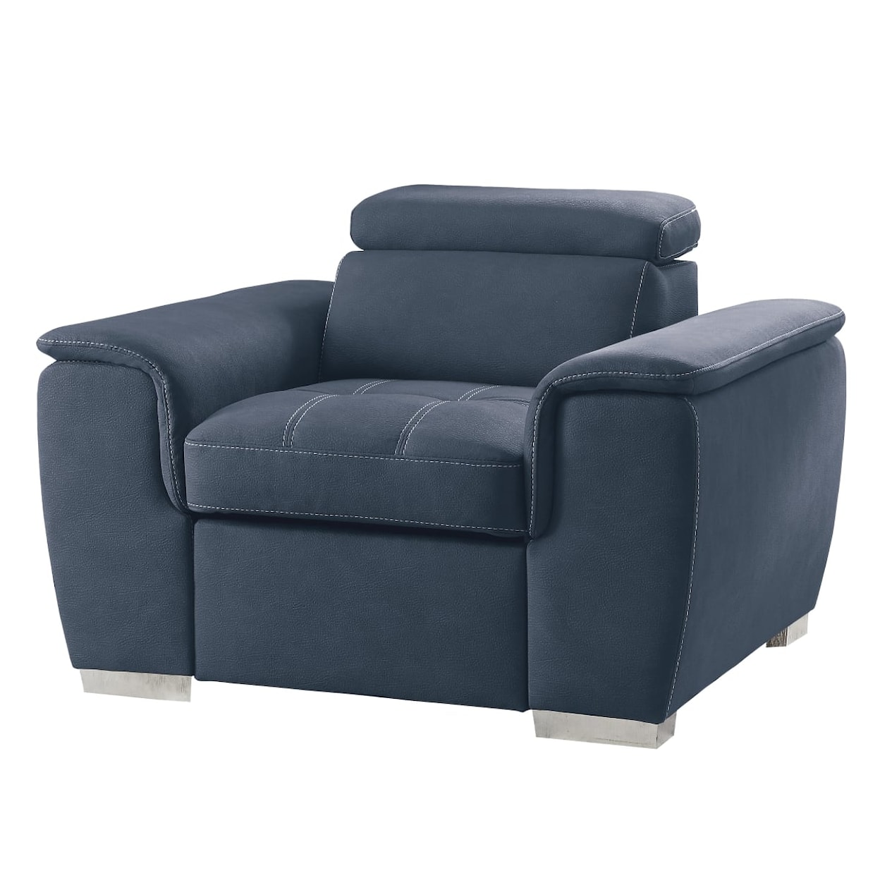 Homelegance Furniture Ferriday Chair with Pull-out Ottoman