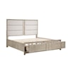 Homelegance Furniture McKewen Queen Platform Bed with Footboard Storage