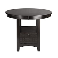 Mission Oval Pub Table with Drop Panel Door