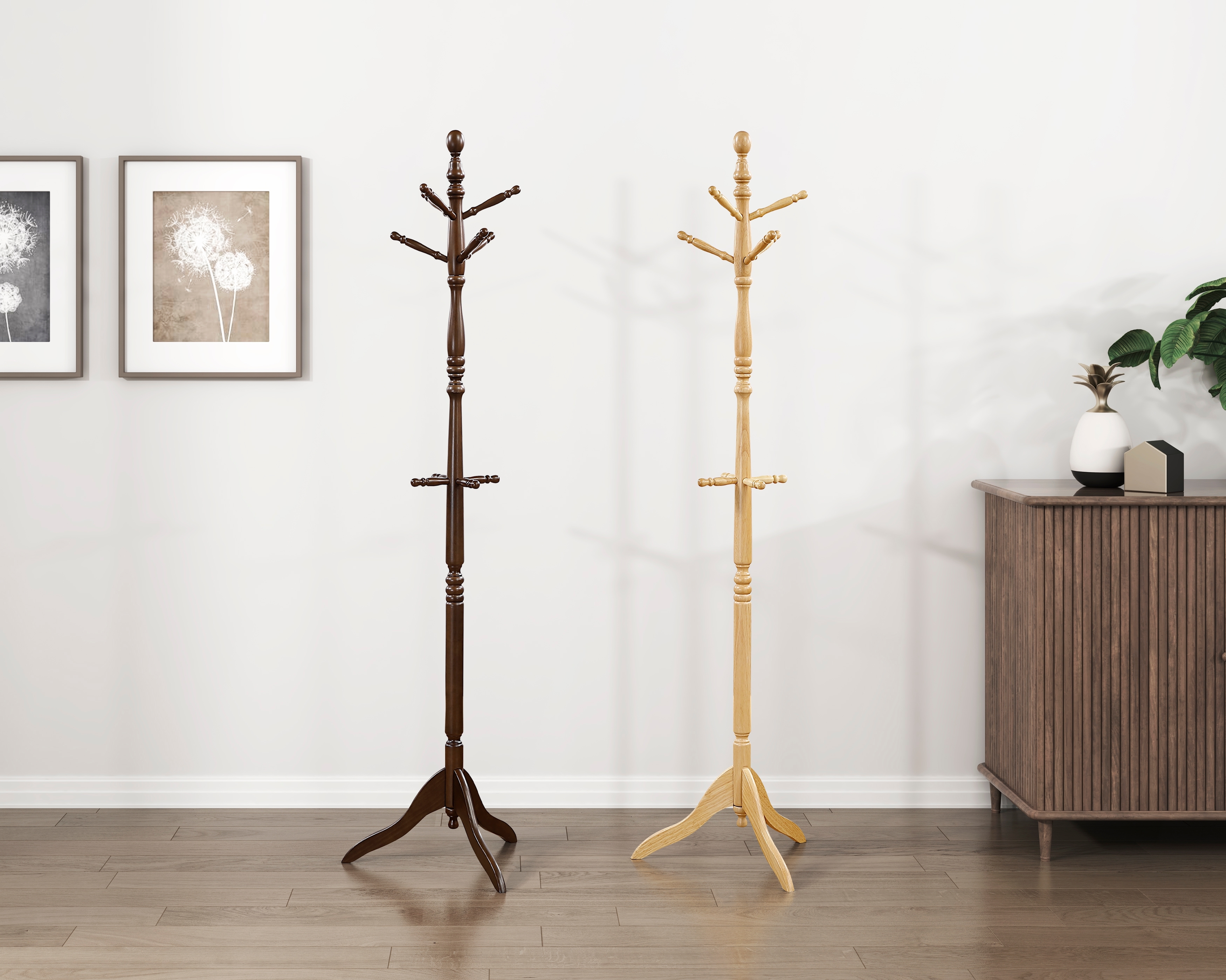 Homelegance Manny 10-Hook Coat Rack