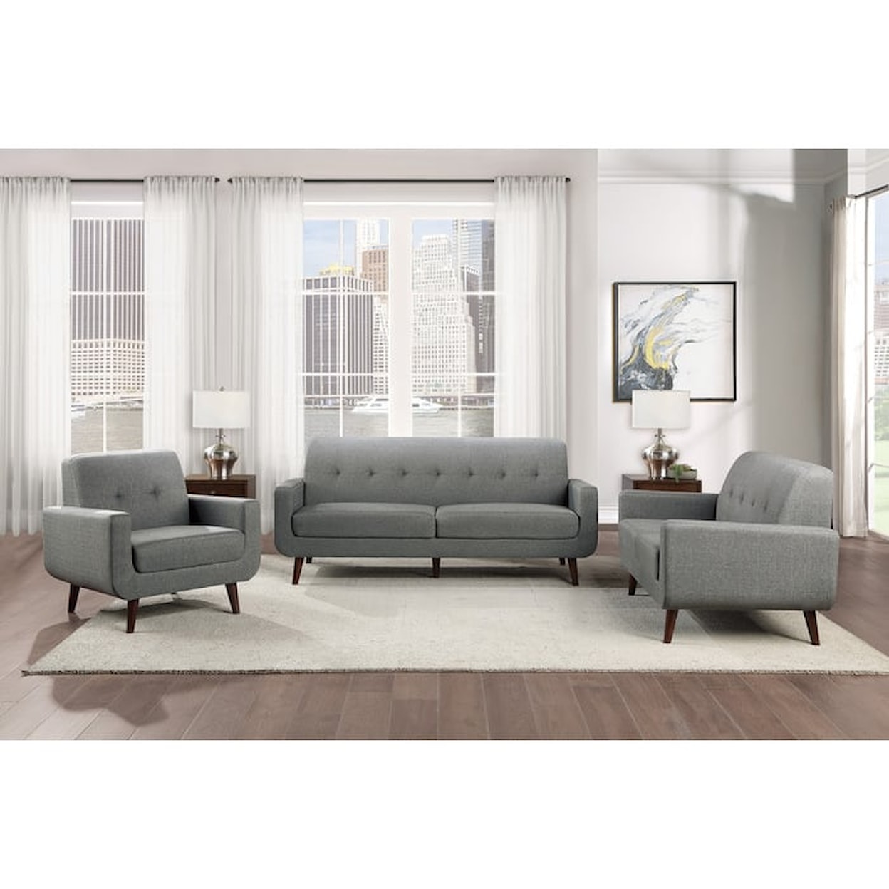 Homelegance Furniture Fitch 2-Piece Living Room Set