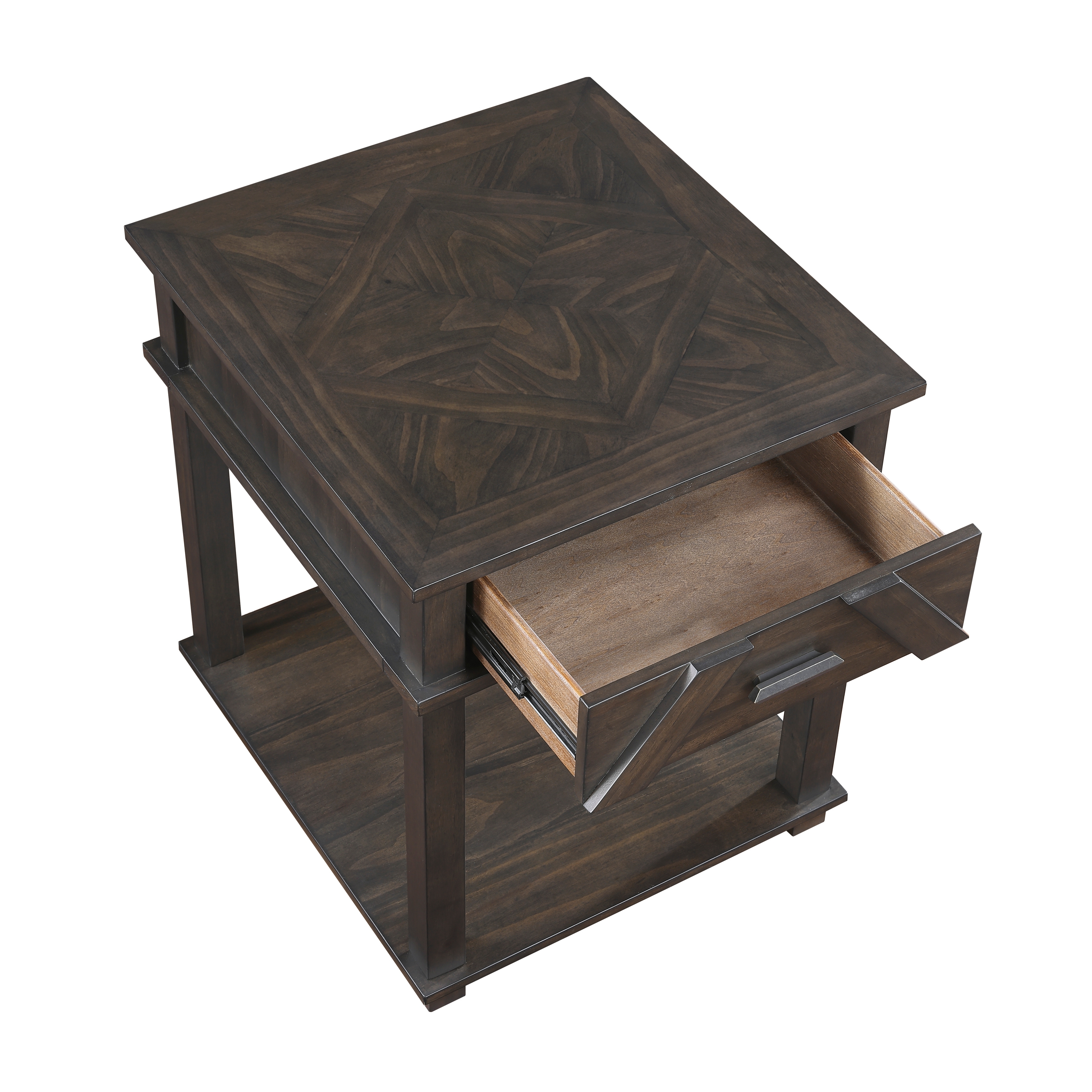 Homelegance Lakeside Single-Drawer End Table w/Lower Shelf