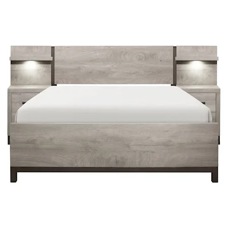 Contemporary 5-Piece Set Queen Wall Bed