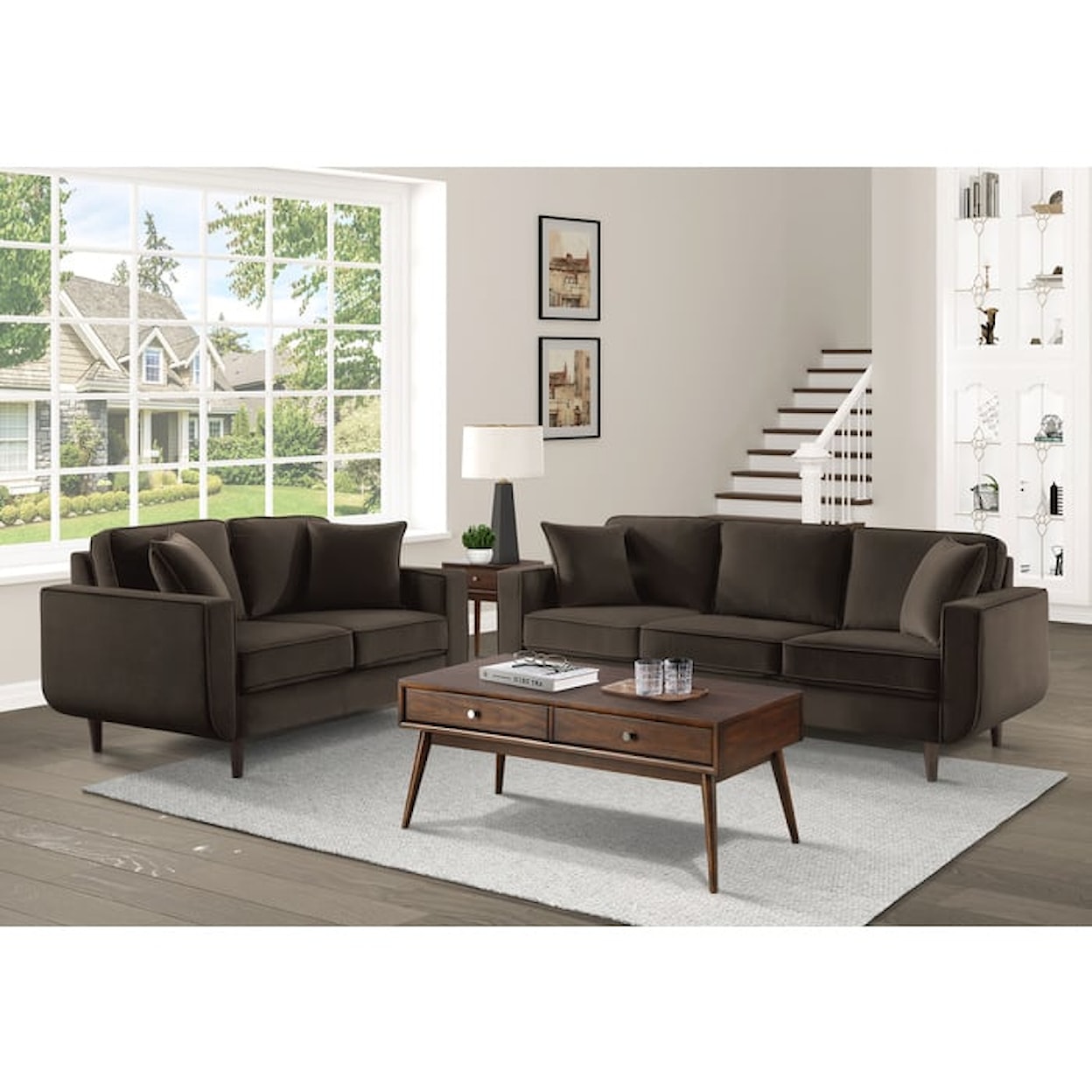 Homelegance Furniture Rand 2-Piece Living Room Set