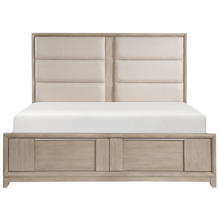 Queen Platform Bed with Footboard Storage