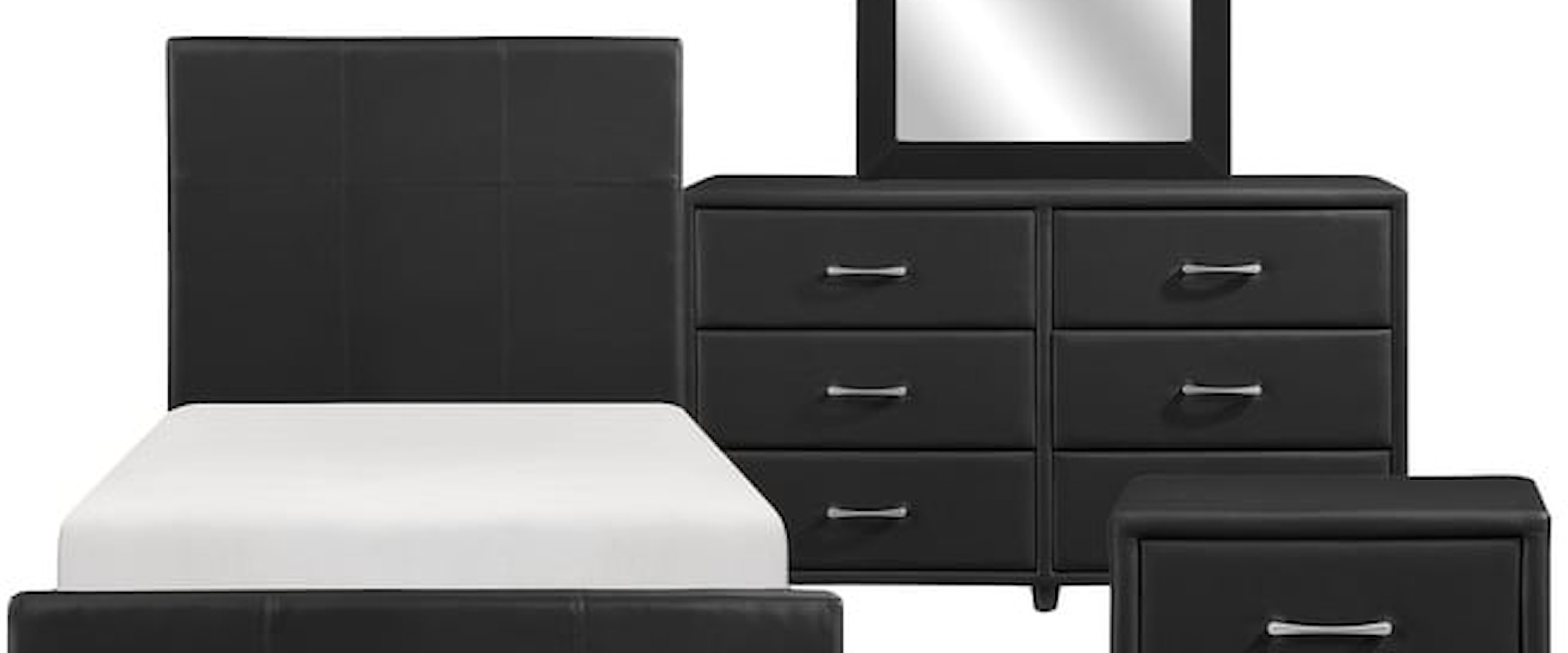 Contemporary Twin 4-Piece Bedroom Set