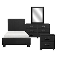 Contemporary Twin 4-Piece Bedroom Set