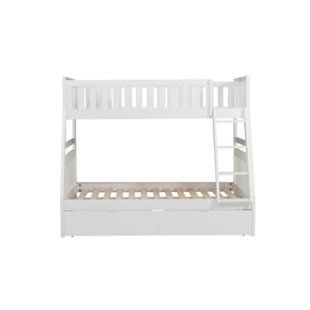 Twin/Full Bunk Bed with Storage Boxes