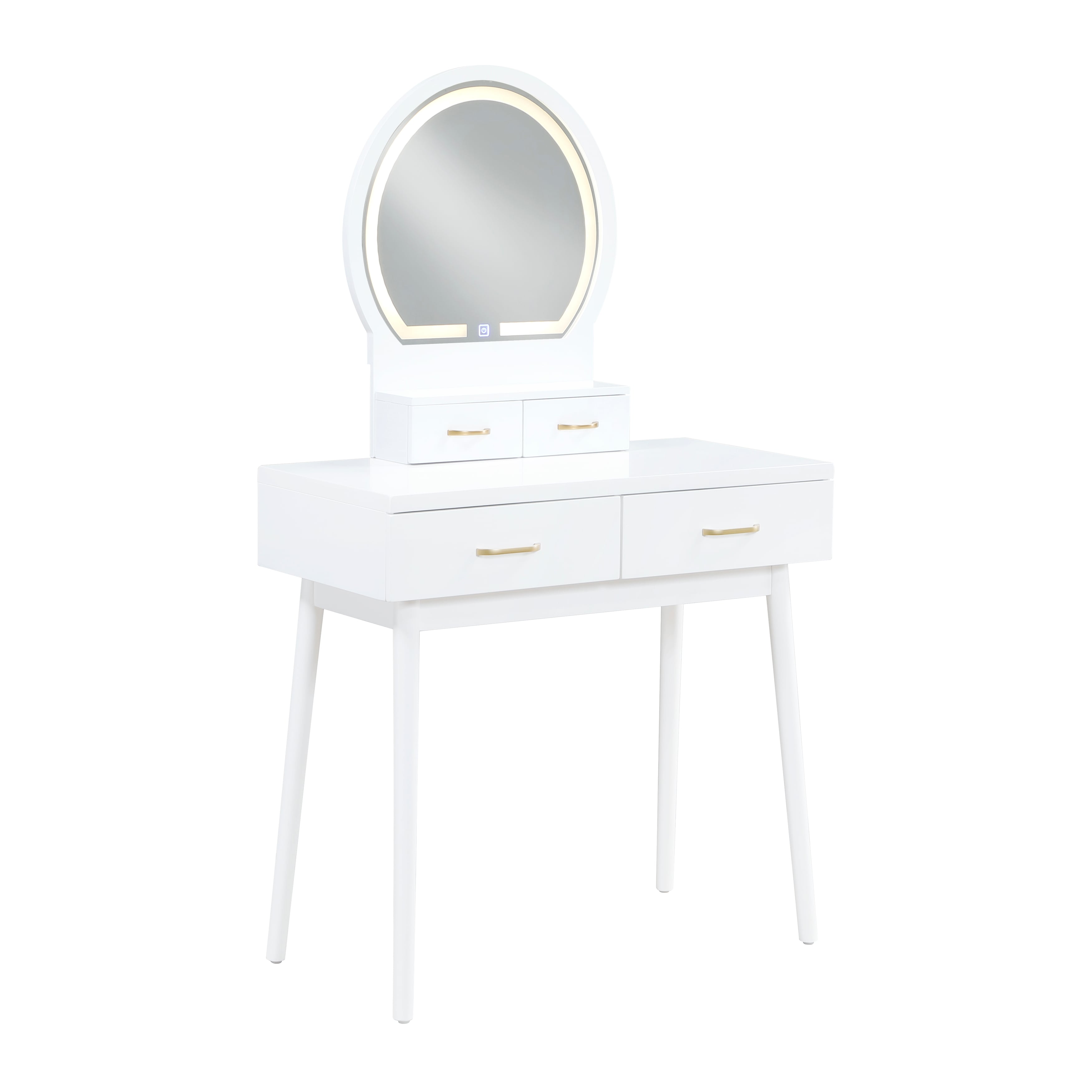 4-Drawer Vanity and Stool Set