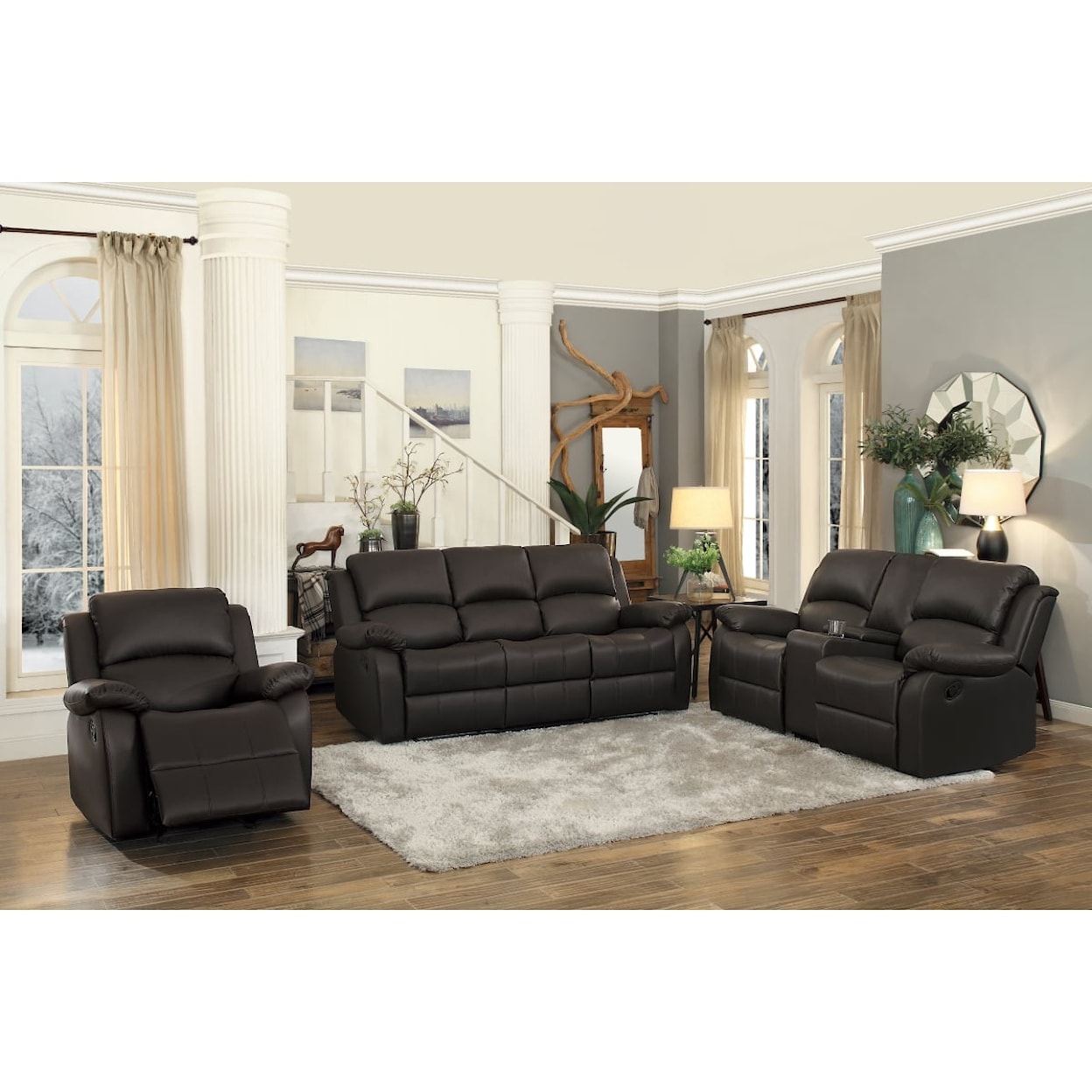 Homelegance Clarkdale Double Reclining Sofa