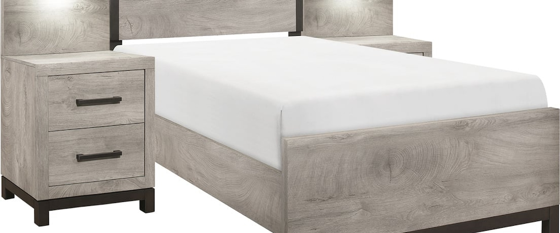 Contemporary 5-Piece Twin Wall Bed