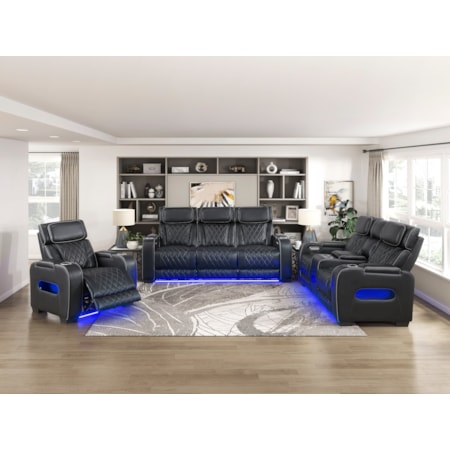 3-Piece Power Reclining Living Room Set