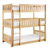 Transitional Triple Bunk Bed