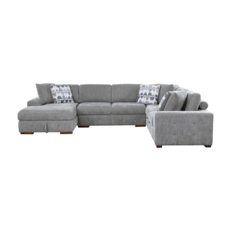 4-Piece Sectional Sofa with Ottoman