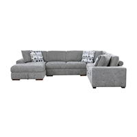 Casual 4-Piece Sectional Sofa with Left Chaise