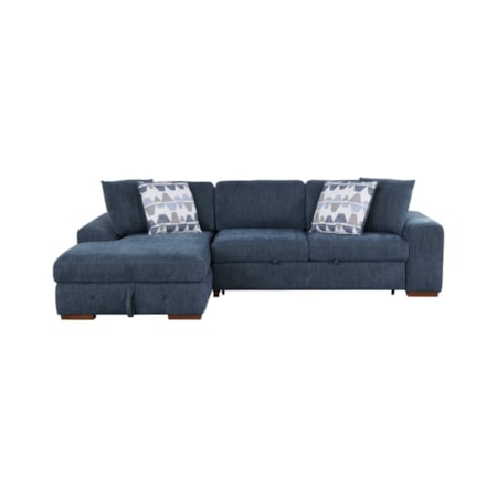 2-Piece Sectional Sofa with Ottoman