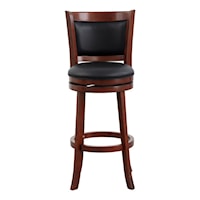 Transitional Swivel Pub Height Chair