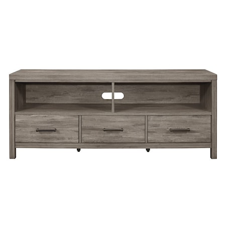 TV Stand with 2 Open Storage Cabinets