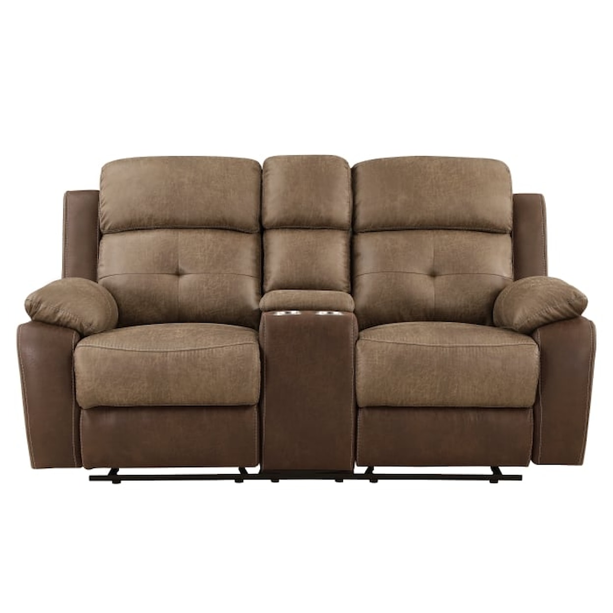 Homelegance Glendale Reclining Love Seat with Center Console