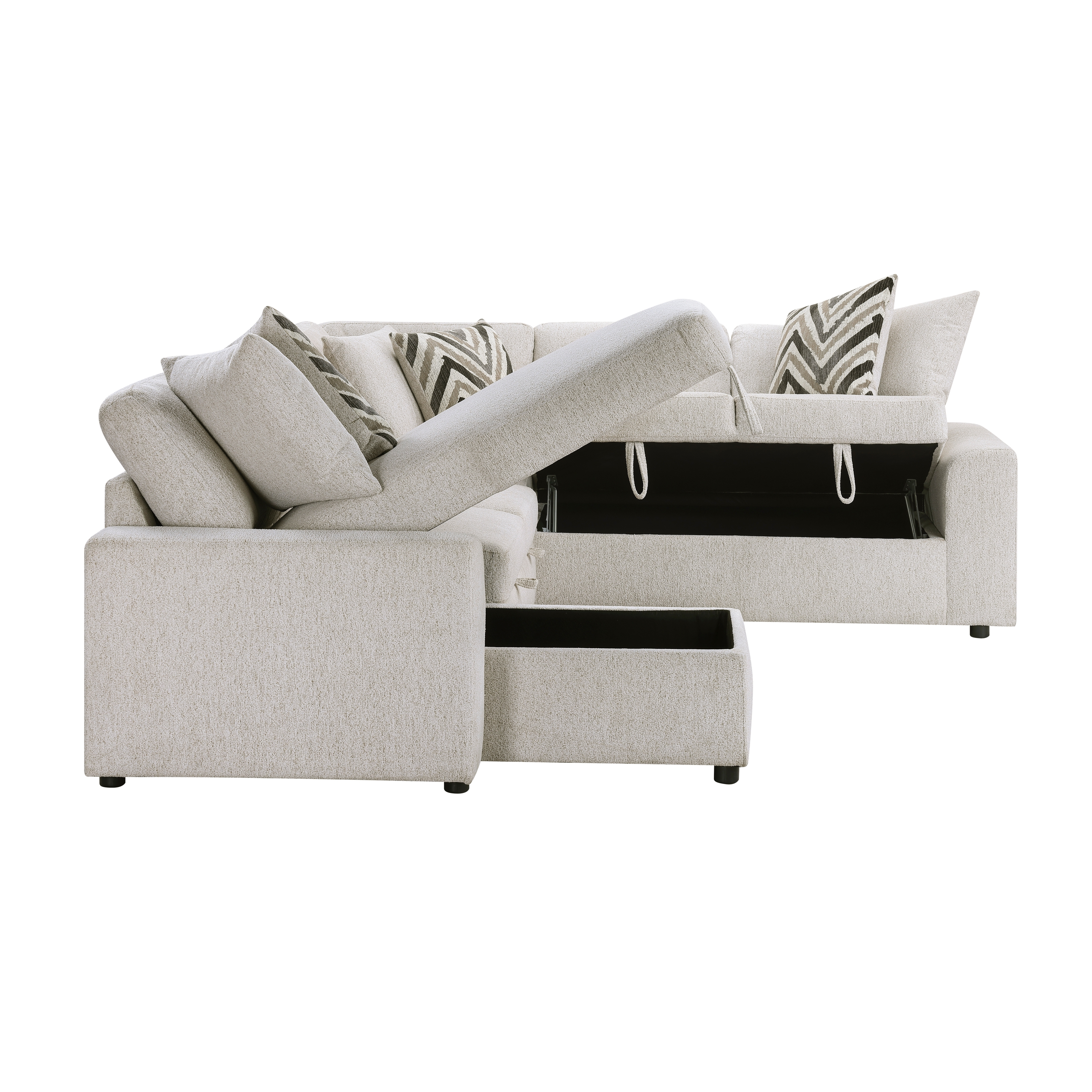 Homelegance Myrtle 3-Piece Sectional Sofa
