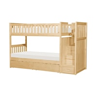 Casual Youth Bunk Bed With Reversible Step Storage and Underbed Storage