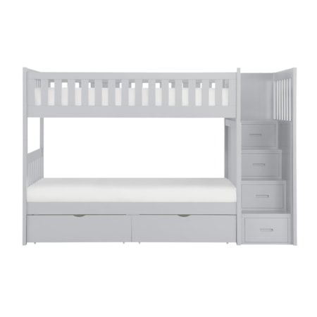 Twin Over Twin Step Bunk Bed