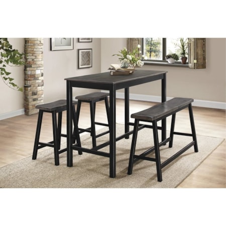 4-Piece Counter Height Dining Set