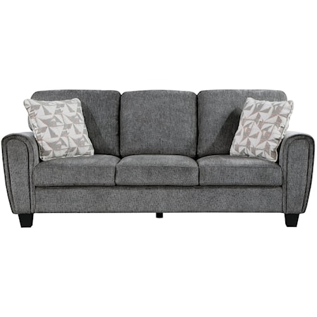 Modern Sofa with Toss Pillows