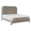 Homelegance Furniture Avondale Queen Upholstered Bed with Button Tufting