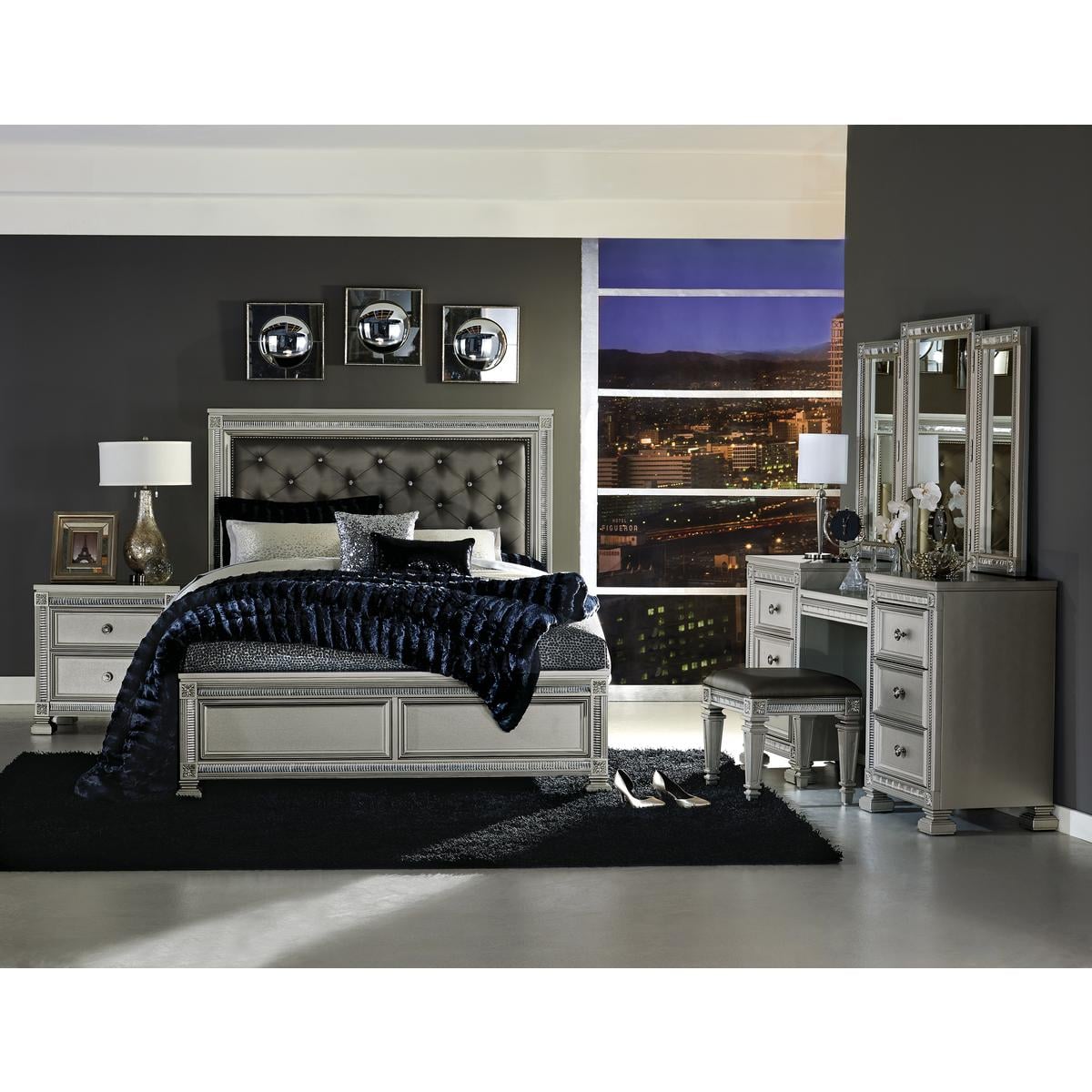 Homelegance Bevelle Vanity Dresser with Mirror