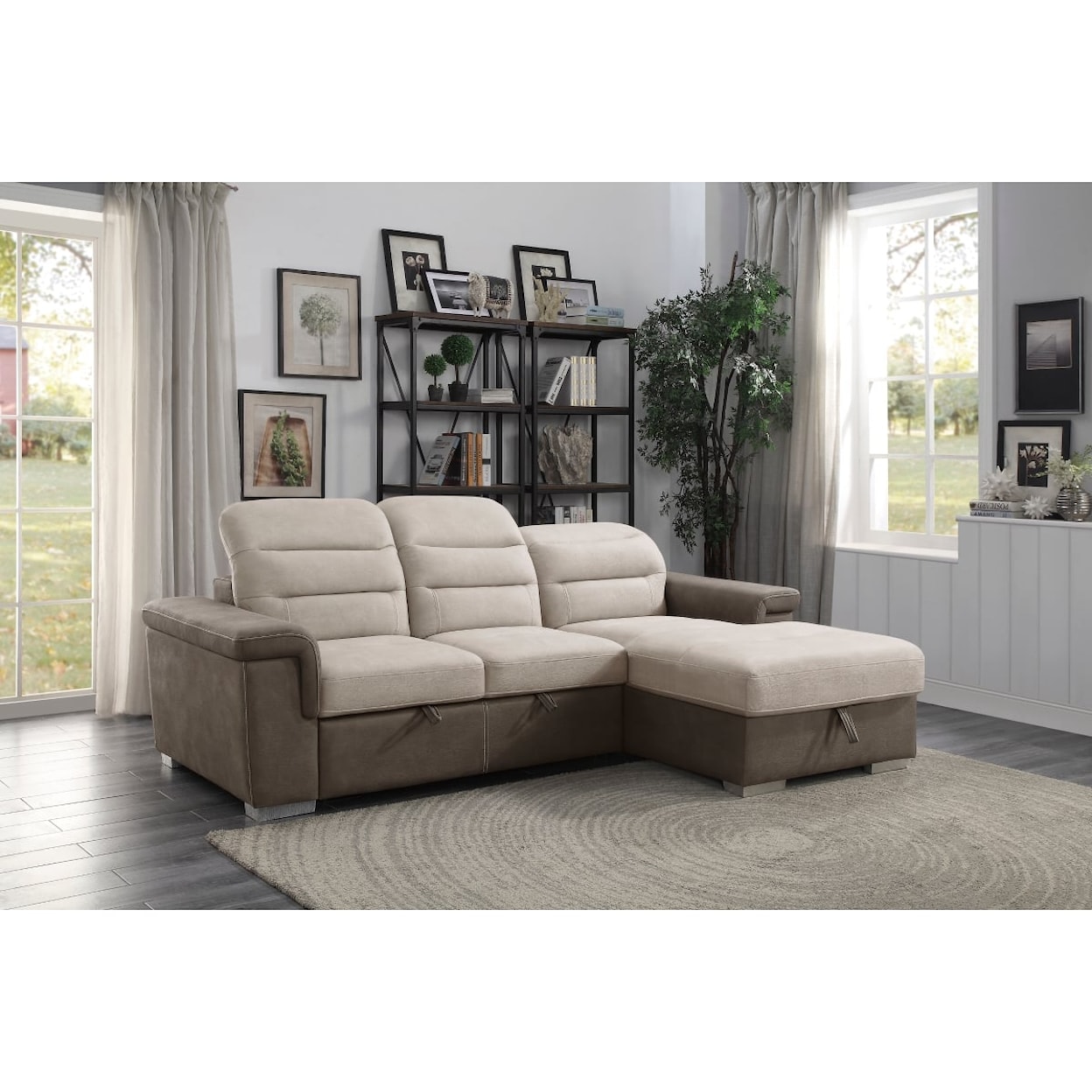 Homelegance Furniture Alfio 2-Piece Sectional Sofa