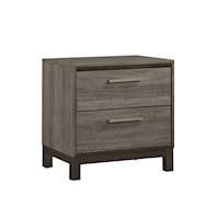 Contemporary 2-Drawer Nightstand