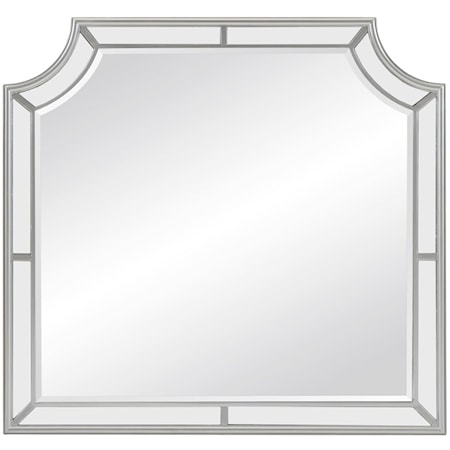 Arched Mirror with Beveled Mirror Trim
