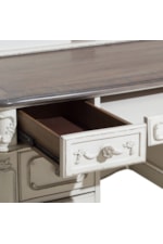 Homelegance Cinderella Traditional Writing Desk with Victorian Style Carving