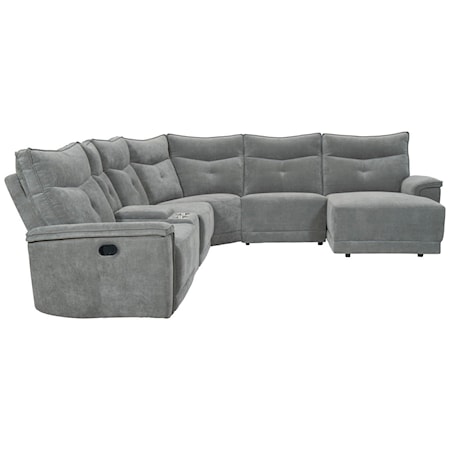 6-Piece Modular Reclining Sectional Sofa