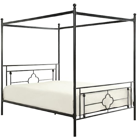 Queen Platform Bed with Canopy