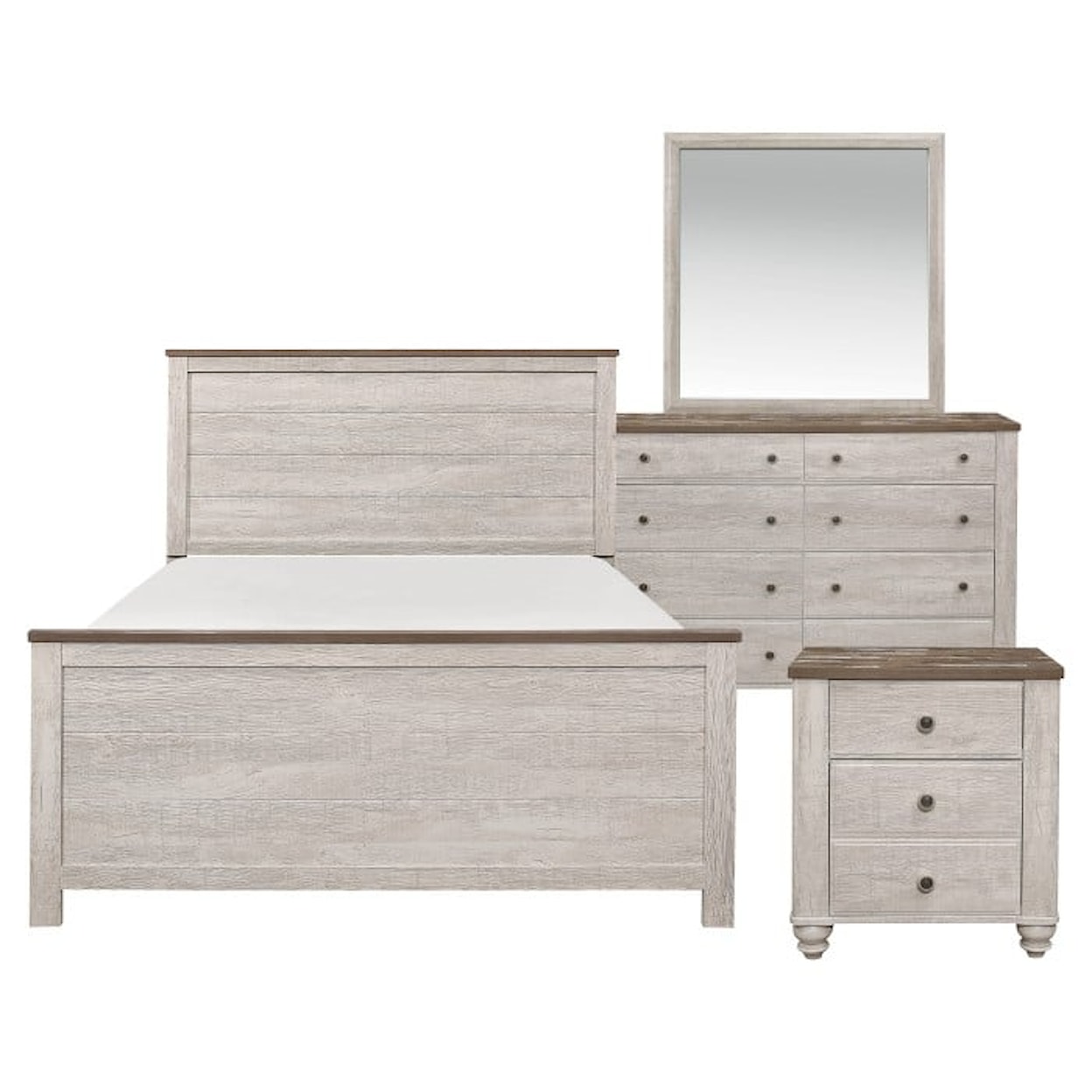 Homelegance Furniture Nashville 4-Piece Queen Bedroom Set