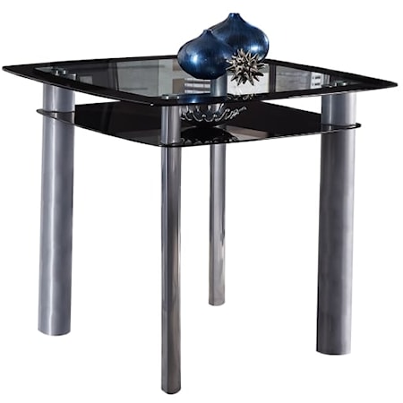 Counter Height Table, Glass Top