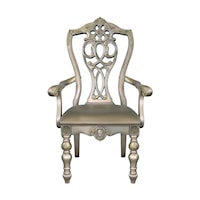 Traditional Dining Chair with Extravagant Carvings