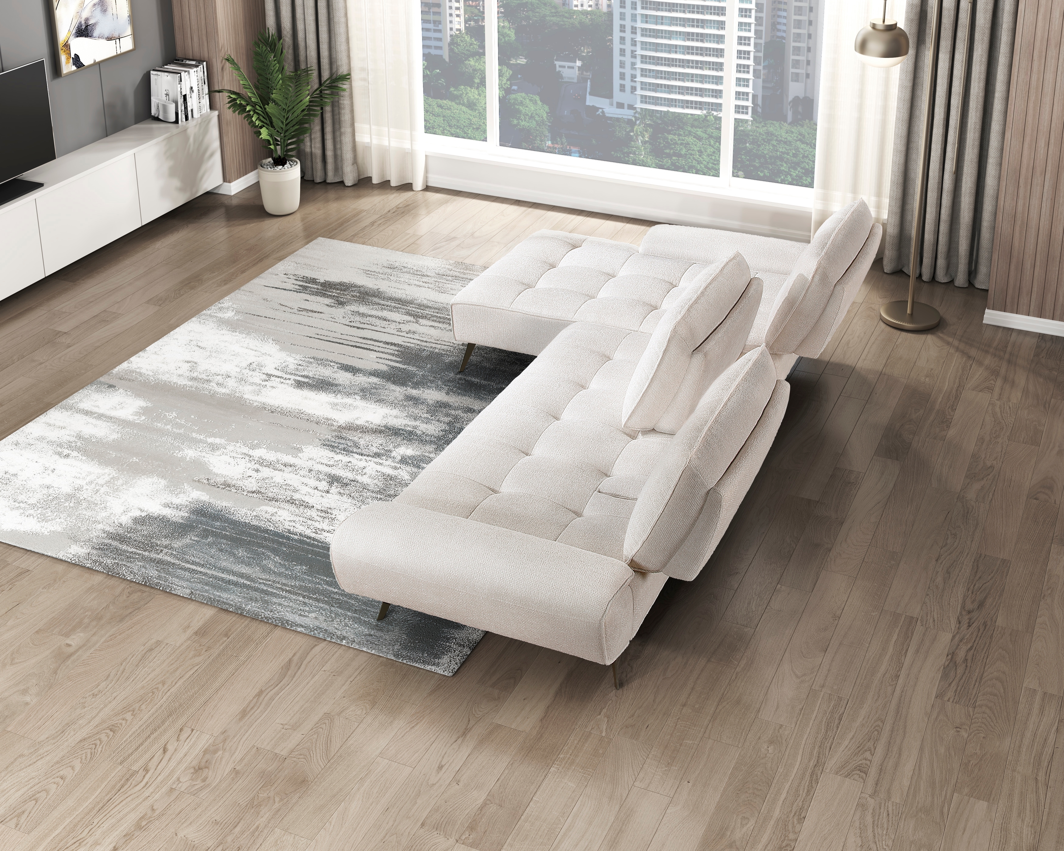 Homelegance Silva 2-Piece Sectional Sofa