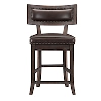 Counter Height Chair with Nailhead Trim