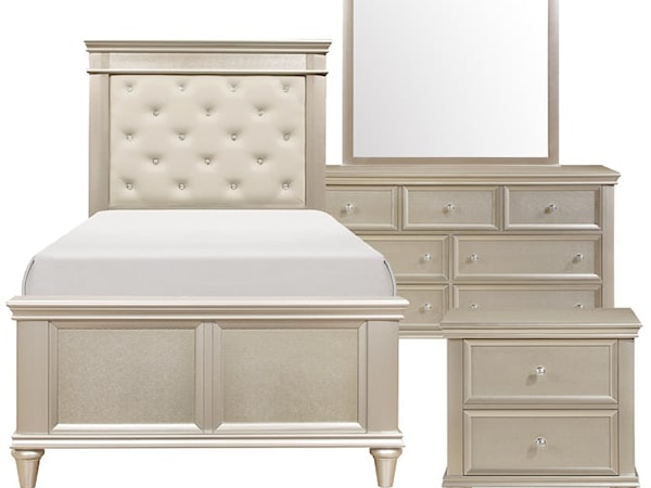 4 Piece Twin Bedroom Set