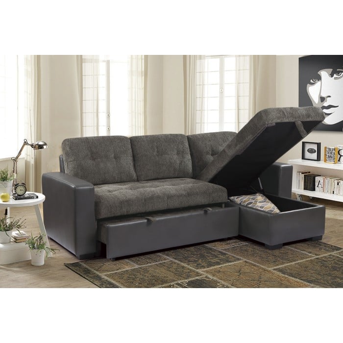 Homelegance Swallowtail 2-Piece Reversible Sectional Sofa
