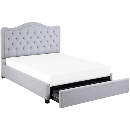 Queen Platform Bed with Storage Drawers