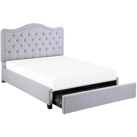 Queen  Bed with Storage Drawers