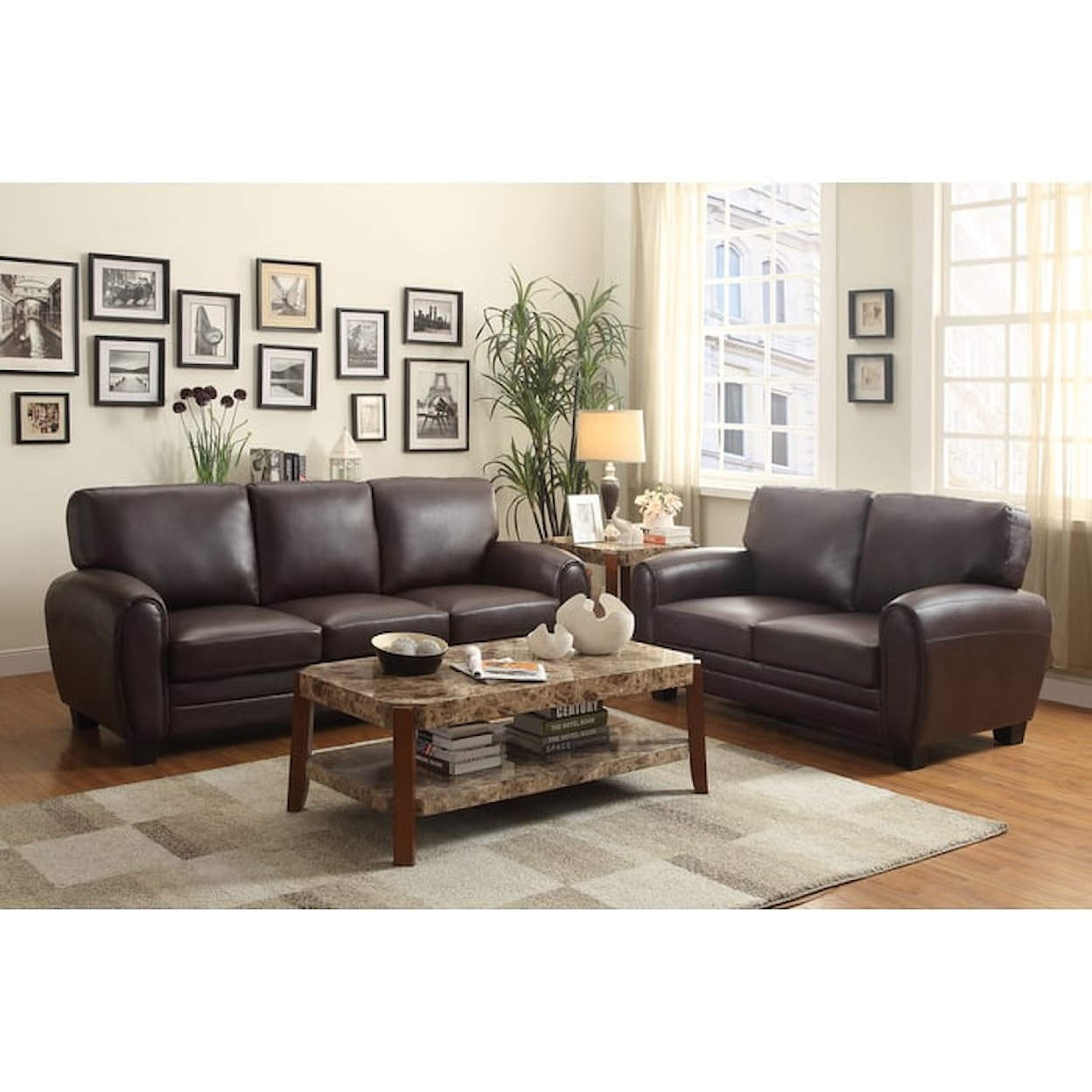 Homelegance Rubin 2-Piece Living Room Set